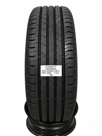 Continental 215/55R17  EcoContact 5 Jelli (ContiSeal) 2. El Yaz Lastiği (2022) – 7 mm