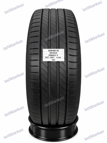 Michelin  225/50R18 Primacy 4  2. El Yaz Lastiği (2021) – 4 mm